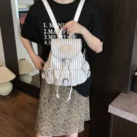 Ditsy Floral Stripe Casual Holiday Women's Backpack main image 3