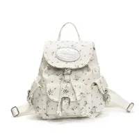 Ditsy Floral Stripe Casual Holiday Women's Backpack sku image 2