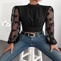 Women's Back Hollow Shirt Long Sleeve Blouses Streetwear Solid Color main image 2