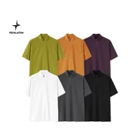 Jie Zhan Men's Wear | Ultrasonic Pressure Glue Riding Zipper T-shirt  Spring/Summer New UPF50 Sports Sunscreen Short Sleeve main image 1