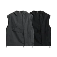 Jie Zhan Men's Wear | Functional Zipper Vest  Spring/Summer New New Vest Fashion Brand Street Hooded Jacket main image 1