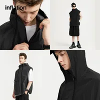 Jie Zhan Men's Wear | Functional Zipper Vest  Spring/Summer New New Vest Fashion Brand Street Hooded Jacket main image 2