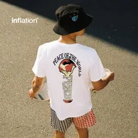 Jiezhan Men's | Peace Printing Fruit Fun T-shirt  Spring And Summer New Loose Tide Crewneck Top Short Sleeve main image 1