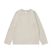 ABS Clothing | Double-sided Velvet Crew Neck Bottoming Long Sleeve T-shirt  Autumn And Winter New 260g Warm Elastic Jacket sku image 7
