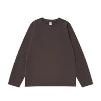 ABS Clothing | Double-sided Velvet Crew Neck Bottoming Long Sleeve T-shirt  Autumn And Winter New 260g Warm Elastic Jacket sku image 16