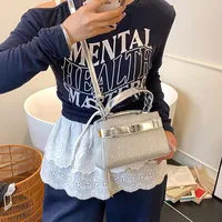 Women's Pu Leather Solid Color Elegant Streetwear Square Magnetic Buckle Shoulder Bag main image 3