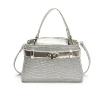 Women's Pu Leather Solid Color Elegant Streetwear Square Magnetic Buckle Shoulder Bag sku image 2