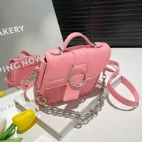 Women's Pu Leather Solid Color Streetwear Square Zipper Magnetic Buckle Shoulder Bag main image 2