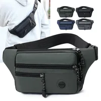 Chest Bag Waterproof Men's Waist Bag Personalized Leisure Outdoor Sports Shoulder Crossbody Fashion New Style Trendy Riding Bag main image 1