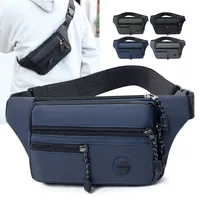 Chest Bag Waterproof Men's Waist Bag Personalized Leisure Outdoor Sports Shoulder Crossbody Fashion New Style Trendy Riding Bag main image 3