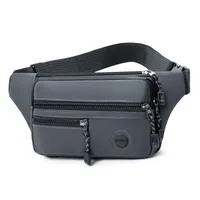 Chest Bag Waterproof Men's Waist Bag Personalized Leisure Outdoor Sports Shoulder Crossbody Fashion New Style Trendy Riding Bag sku image 2