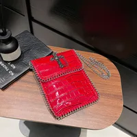 Women's Pu Leather Cross Crocodile Streetwear Square Magnetic Buckle Shoulder Bag sku image 4