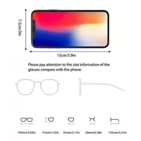 Casual Retro Vacation Solid Color Ac Square Full Frame Glasses main image 2