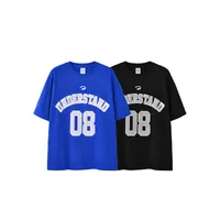 Jie Zhan Men's Wear | Foam American Letter Printing T-shirt  Spring/Summer New Beauty Tide Digital Printing Short Sleeve Men main image 4
