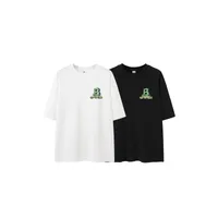 Jie Zhan Men's Wear | American Character Letter B Printed T-shirt  Spring/Summer New Street Loose Casual Short-sleeved Men main image 3