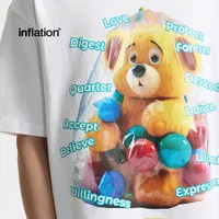 Jie Zhan Men's Wear | Fun Bear Printed T-shirt  Spring/Summer New 200G American Street Leisure Printed Short Sleeve main image 3