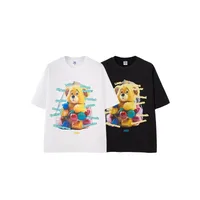 Jie Zhan Men's Wear | Fun Bear Printed T-shirt  Spring/Summer New 200G American Street Leisure Printed Short Sleeve main image 4