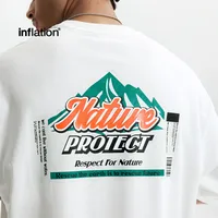 Jie Zhan Men's Wear | Mountain Thick Plate Printed T-shirt  Spring/Summer New Fashion Brand Street Heavy Loose Men's Short Sleeve main image 2