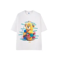Jie Zhan Men's Wear | Fun Bear Printed T-shirt  Spring/Summer New 200G American Street Leisure Printed Short Sleeve sku image 1