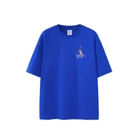 Jiezhan Men's Wear | American Sports Printed T-shirt  Spring/Summer New Loose Fashion Brand Heavy Crewneck Short Sleeve Top sku image 4