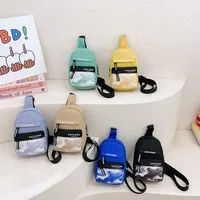 Spring And Summer New New Style Boy's Chest Bag Tooling Style Casual Shoulder Bag Women's Cute Printed Letter Crossbody Bag main image 1