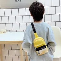 Spring And Summer New New Style Boy's Chest Bag Tooling Style Casual Shoulder Bag Women's Cute Printed Letter Crossbody Bag main image 2