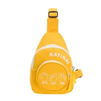 Fashion Girl's Simple Crossbody Bag New Letters Canvas Coin Purse Women's Trendy Cool Boy's Out-of-town Children's Chest Bag main image 5