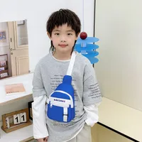 New Fashion Cool Letters Children's Chest Bag Travel Light Change Shoulder Bag Wholesale New Fashion Color Matching Children's Bag main image 3