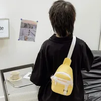 New Fashion Cool Letters Children's Chest Bag Travel Light Change Shoulder Bag Wholesale New Fashion Color Matching Children's Bag main image 4