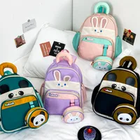 Cartoon Small Animal Children's Shoulder Bag New In Stock Kindergarten School Bag Wholesale Cute Baby Going Out Backpack main image 1