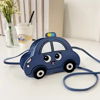 New Children's Bag Cartoon Cute Car Shoulder Crossbody Bag Boys And Girls Fashionable Coin Accessory Bag sku image 4