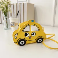 New Children's Bag Cartoon Cute Car Shoulder Crossbody Bag Boys And Girls Fashionable Coin Accessory Bag sku image 1