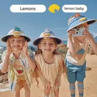 Lemon Baby Children Sun Hat Fan Hat Boys And Girls Sun Hat Summer Empty Top Big Brim Sun Hat main image 1