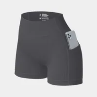 Elegant Lady Solid Color Nylon Spandex Active Bottoms Shorts sku image 9