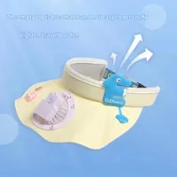 Children's USB Rechargeable Fan Hat Summer Big Cornice Ruffled Sunscreen Sunshade Hat Outdoor Cartoon Cute Empty Cap main image 2
