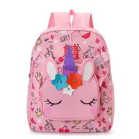 New Children's Cute Backpack Cartoon  Primary School Students' Kindergarten Schoolbag Multi-purpose Ridge Protection Early Education Schoolbag sku image 7