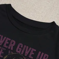 Women's T-shirt Short Sleeve T-Shirts Casual Basic Human Face Letter main image 3