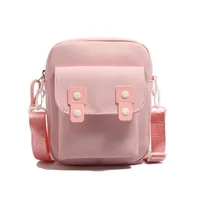 New Fashion Shoulder Bag Crossbody Women's Bag Cartoon Mobile Phone Backpack Casual Solid Color Small Square Bag Simple Travel Cloth Bag main image 4