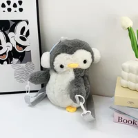 New Cute Stuffed Backpack Cartoon Doll Panda Doll One-Shoulder Messenger Bag Claw Machine Gift sku image 6