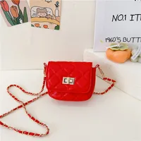 Girls' Bag New Style Cute Chain Children's Shoulder Crossbody Small Bag Fashion  Style Baby Mini Coin Purse sku image 1