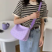 New Summer Fresh Spotted Nylon Shoulder Crossbody Bag Women's Insi Fashion All-match Casual Lightweight Backpack main image 4