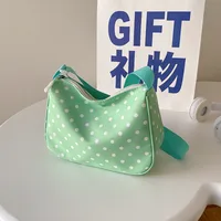 New Summer Fresh Spotted Nylon Shoulder Crossbody Bag Women's Insi Fashion All-match Casual Lightweight Backpack sku image 2