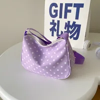 New Summer Fresh Spotted Nylon Shoulder Crossbody Bag Women's Insi Fashion All-match Casual Lightweight Backpack sku image 4