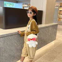 Cyber Celebrity Hyaluronic Acid Yellow Duck Doll Plush Children's Bag Cartoon Cute Doll Shoulder Crossbody Backpack Coin Purse main image 4