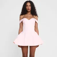 Wholesale  Women's Clothing  Spring New Contrast Color Design Sexy Tube Bra Slim Flounced Dress sku image 12