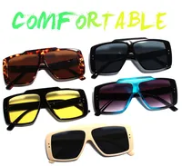 New  Fashion Square Sunglasses  Trendy Men's And Women's Large Frame All-match Sunscreen Sunglasses T22116 main image 1