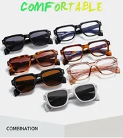 (T22082) New Box Men's And Women's Business Sunglasses  Trend Flat Mirror Rice Nail Vintage Glasses main image 2