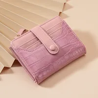 Simple Wallet Women's Short Thin Small Folding Student Wallet  New Niche Change Card Holder  Hot Sale sku image 4
