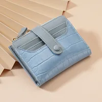 Simple Wallet Women's Short Thin Small Folding Student Wallet  New Niche Change Card Holder  Hot Sale sku image 5