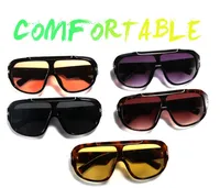 New  Trend Large Frame Goggles  Fashion Sunglasses Men's Anti-ultraviolet Sunglasses Women T22113 main image 1